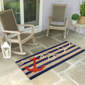 Liora Manne Frontporch Anchor Indoor Outdoor Rug Navy 30 X48