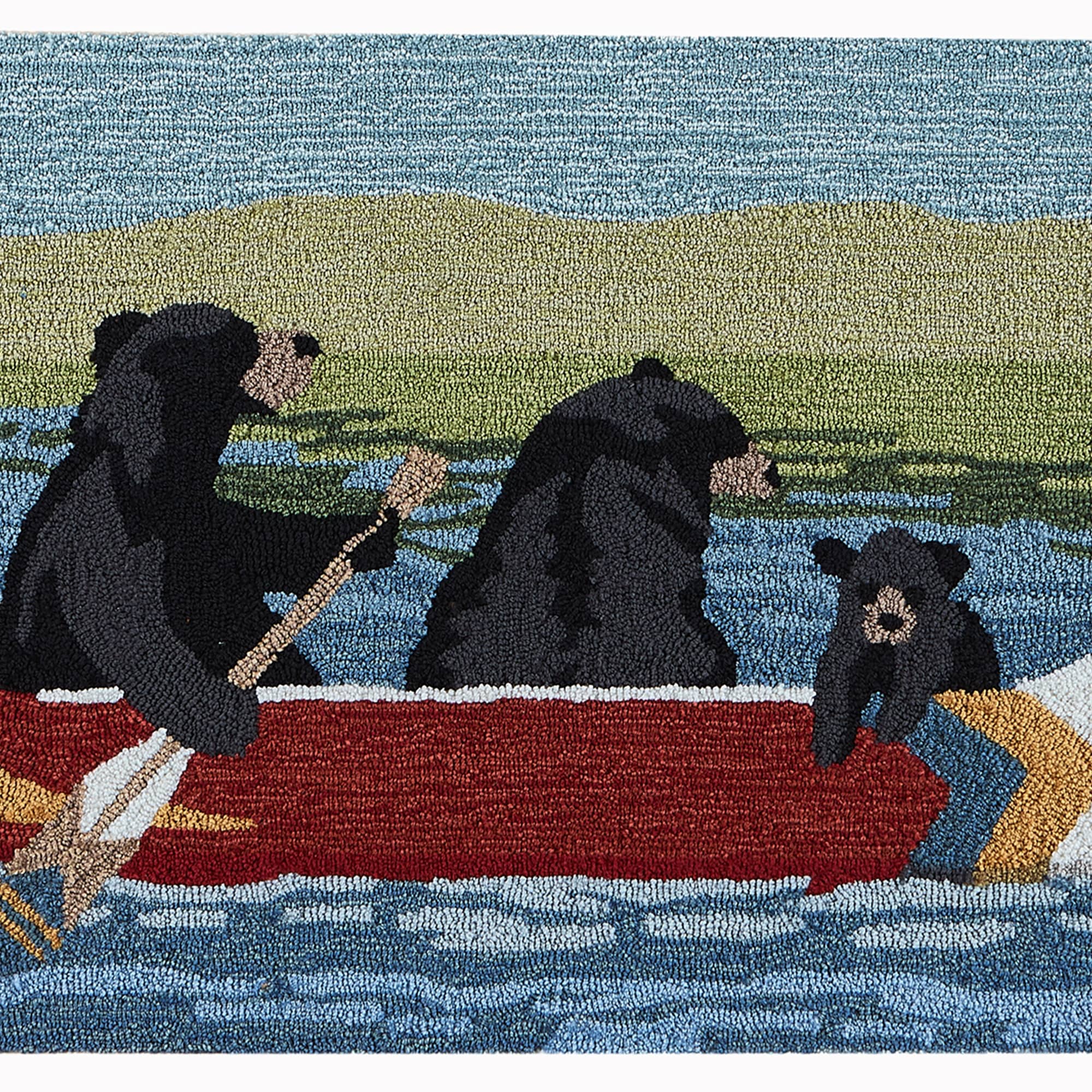 Liora Manne Frontporch Are We Bear Yet Indoor Outdoor Rug Lake.