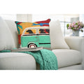 Liora Manne Frontporch Beach Trip Indoor Outdoor Pillow Sunset 18 Square