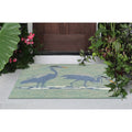 Liora Manne Frontporch Blue Heron Indoor Outdoor Rug Lake.