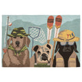 Liora Manne Frontporch Fishing Patrol Indoor Outdoor Rug Dk Multi 24 X36