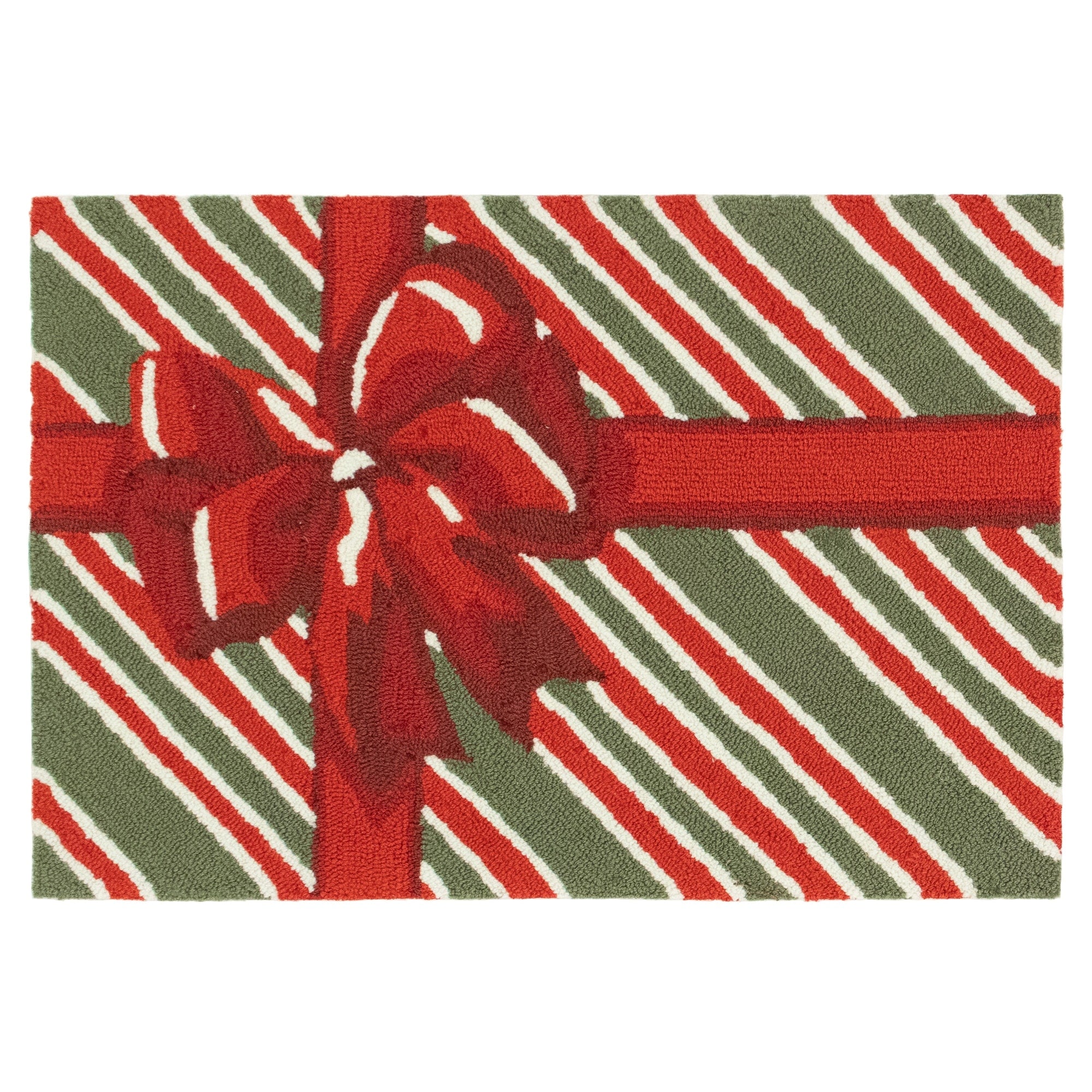 Liora Manne Frontporch Giftbox Indoor Outdoor Rug Red.