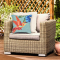 Liora Manne Frontporch Hummingbird Indoor Outdoor Pillow Sky 18 Square