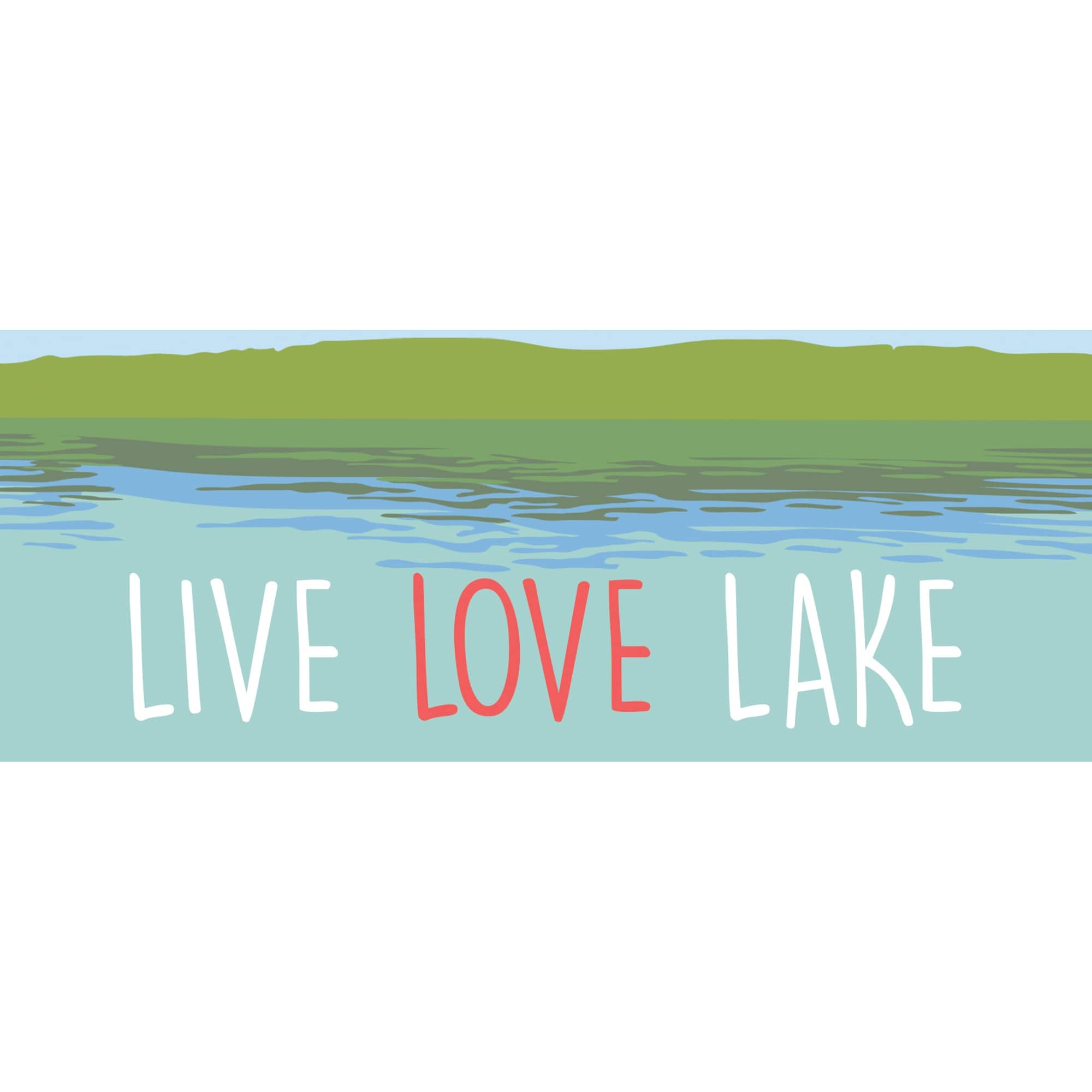 Liora Manne Frontporch Live Love Lake Indoor Outdoor Rug Water.
