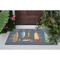 Liora Manne Frontporch Playing Hooky Indoor Outdoor Rug Grey 30 X48