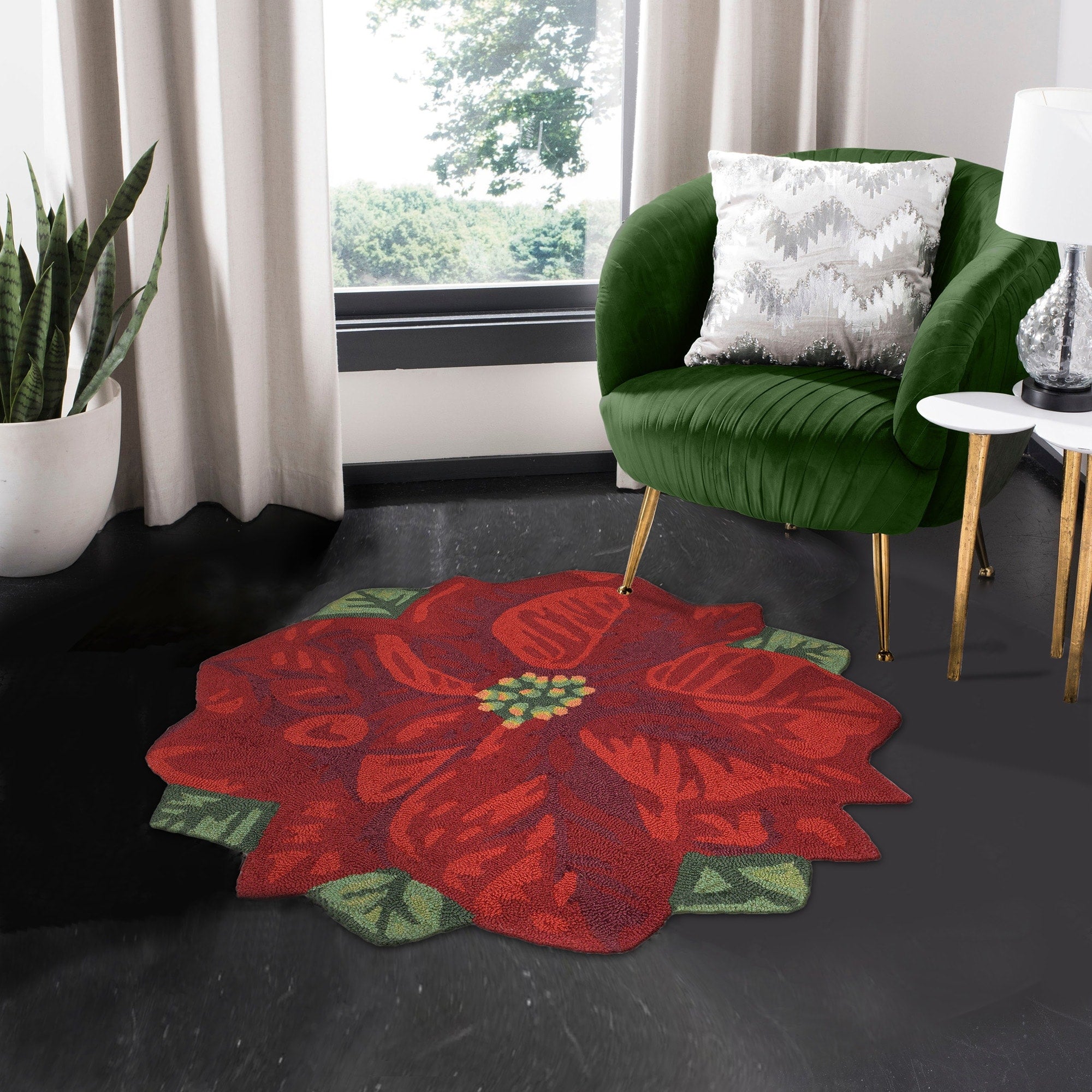 Winter Bloom Outdoor Rug 3 X 3