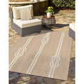 Liora Manne Frontporch Ropes Indoor Outdoor Pillow Neutral 18 Square