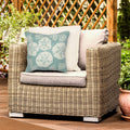 Liora Manne Frontporch Shell Toss Indoor Outdoor Pillow Aqua 18 Square