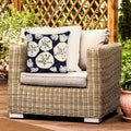 Liora Manne Frontporch Shell Toss Indoor Outdoor Pillow Navy 18 Square