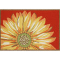 Liora Manne Frontporch Sunflower Indoor Outdoor Rug Red 30 X48