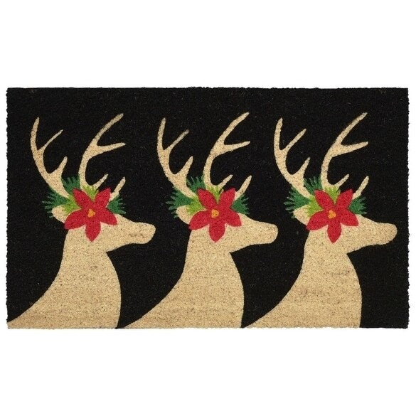 Liora Manne Holiday Antlers Rug 16 X 26