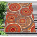 Liora Manne Circles Indoor Outdoor Rug Saffron