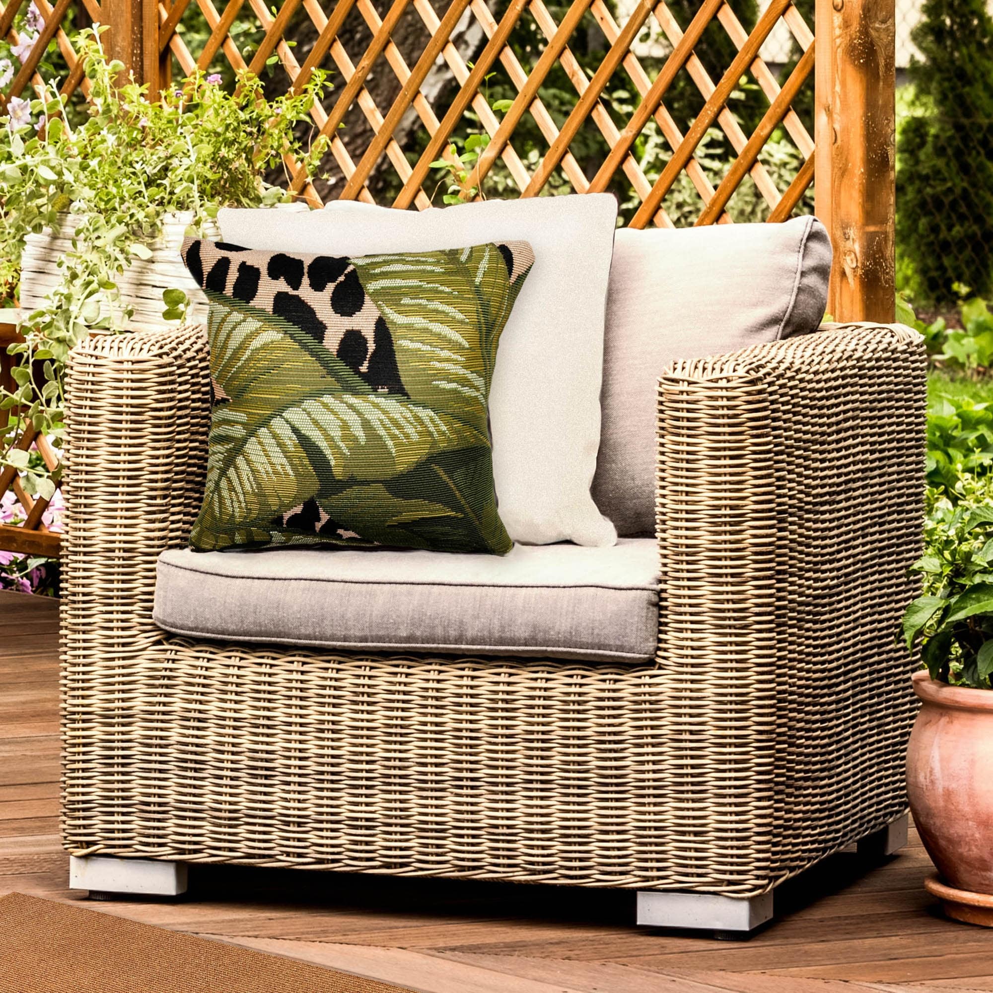 Liora Manne Marina Safari Indoor Outdoor Pillow