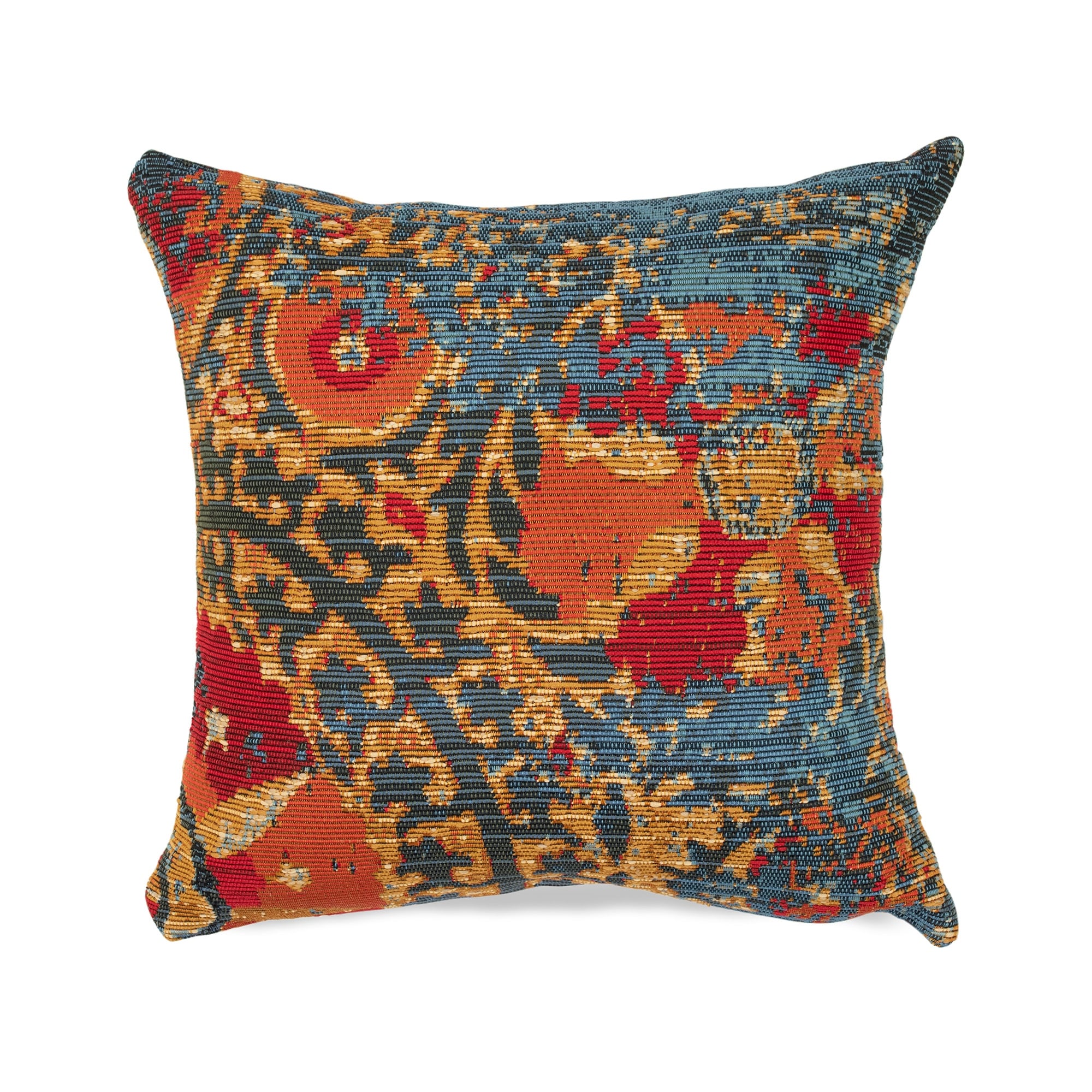 Liora Manne Marina Suzanie Indoor Outdoor Pillow Blue.