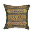 Liora Manne Marina Tribal Stripe Indoor Outdoor Pillow Green.
