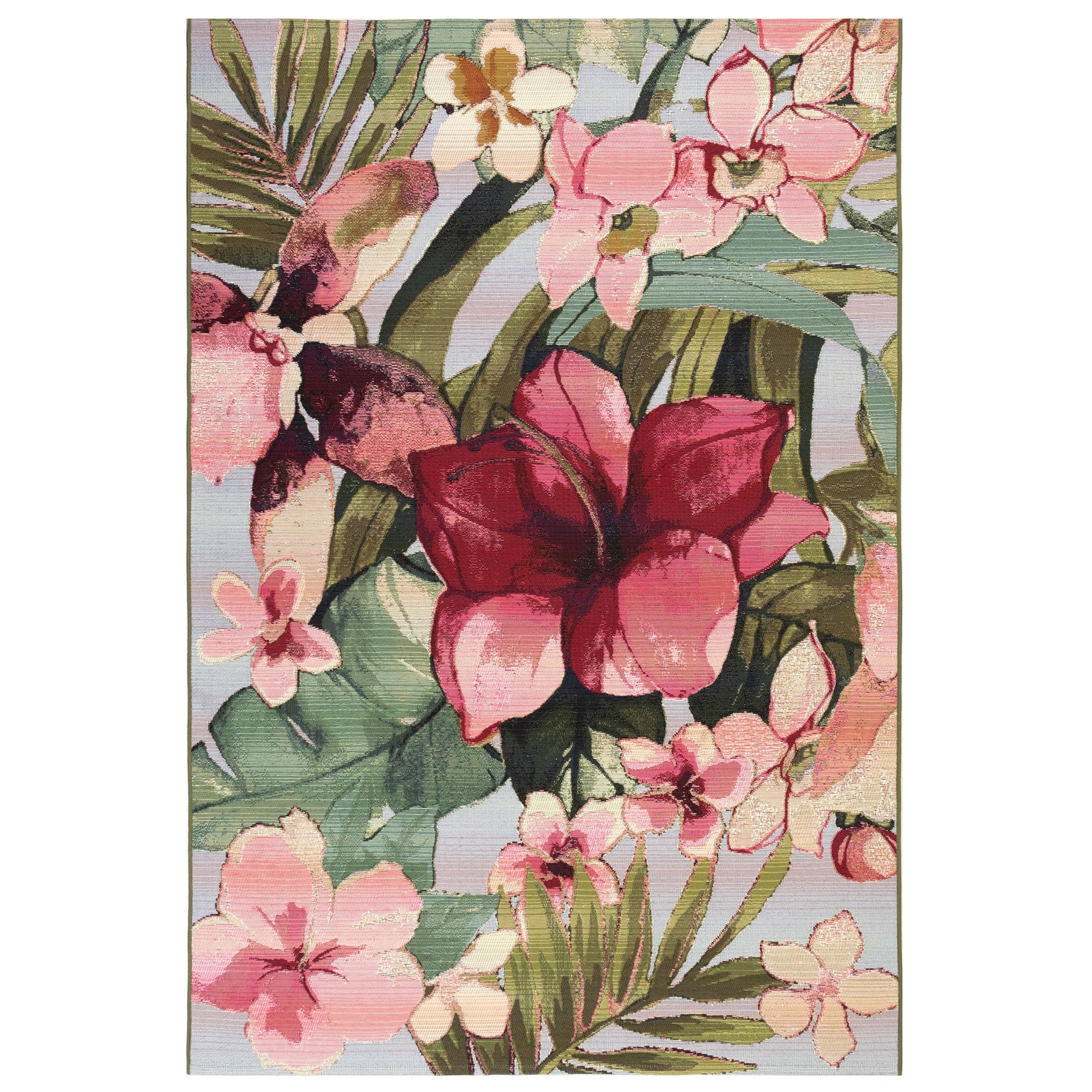 Liora Manne Marina Tropical Floral Indoor Outdoor Rug Multi 810 X119