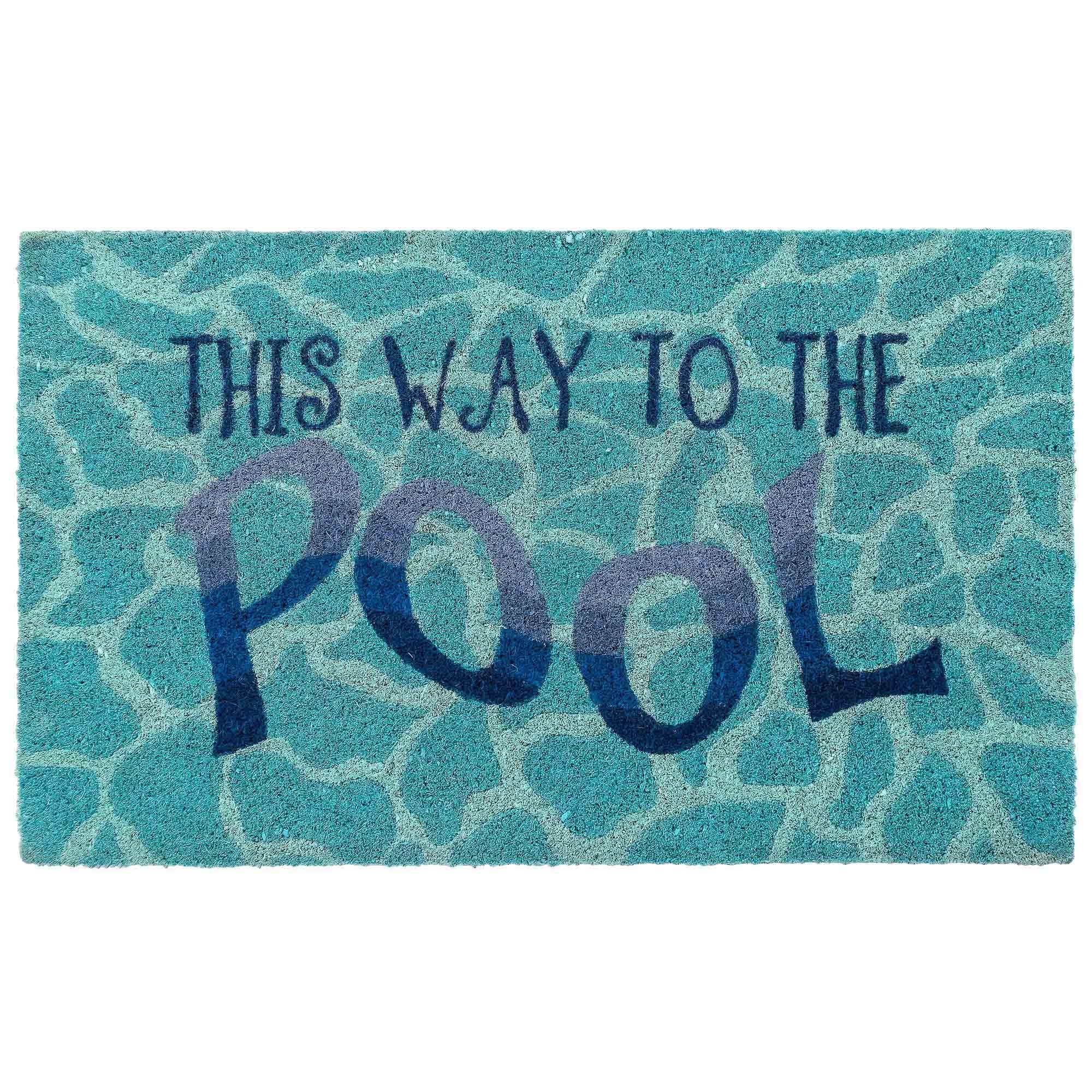 Liora Manne Natura This Way To The Pool Outdoor Mat Water.