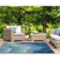 Waves Outdoor Rug 5 X 76