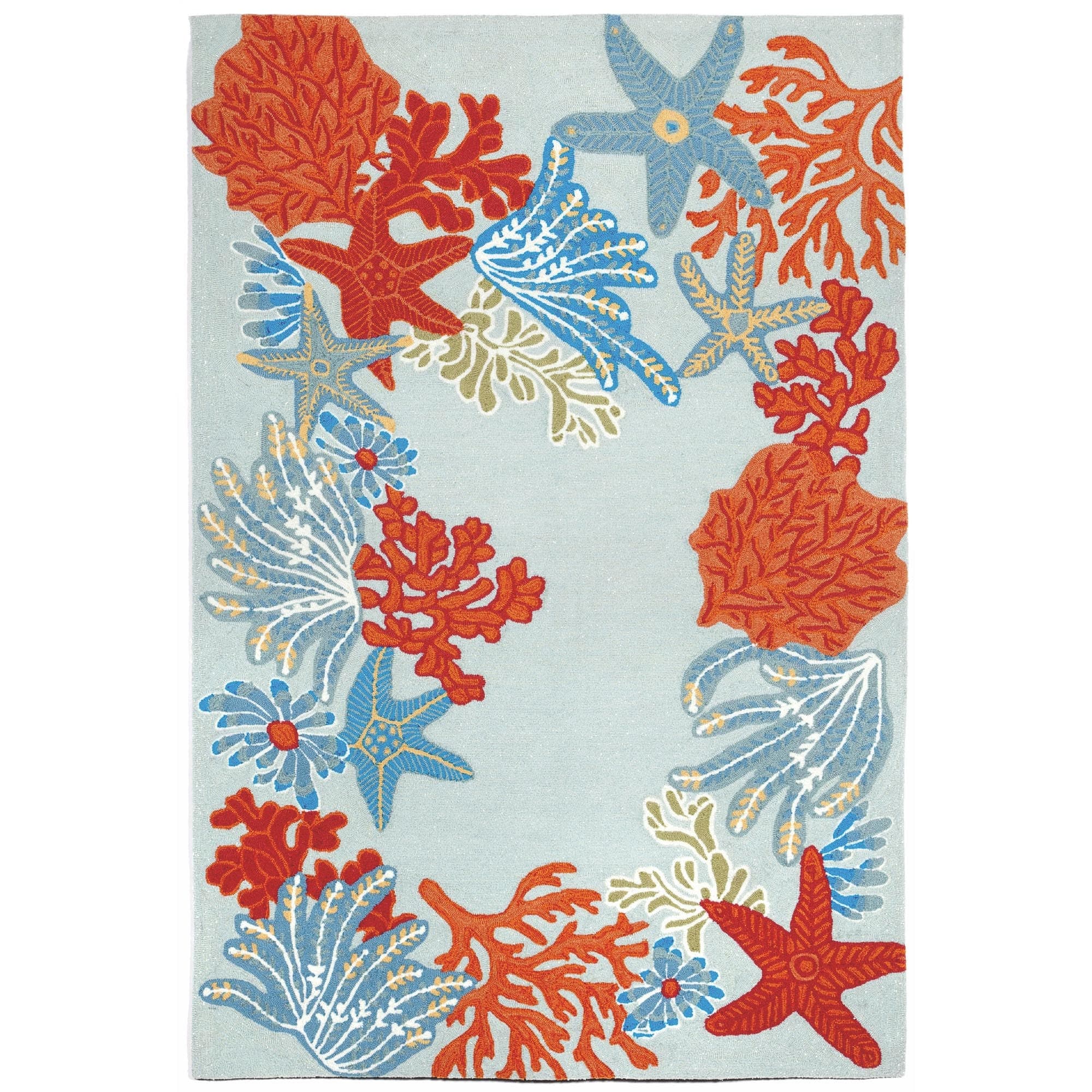 Sea Life Outdoor Rug 5 X 76