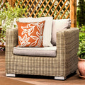 Liora Manne Visions I Windsor Indoor Outdoor Pillow Orange 20 Square