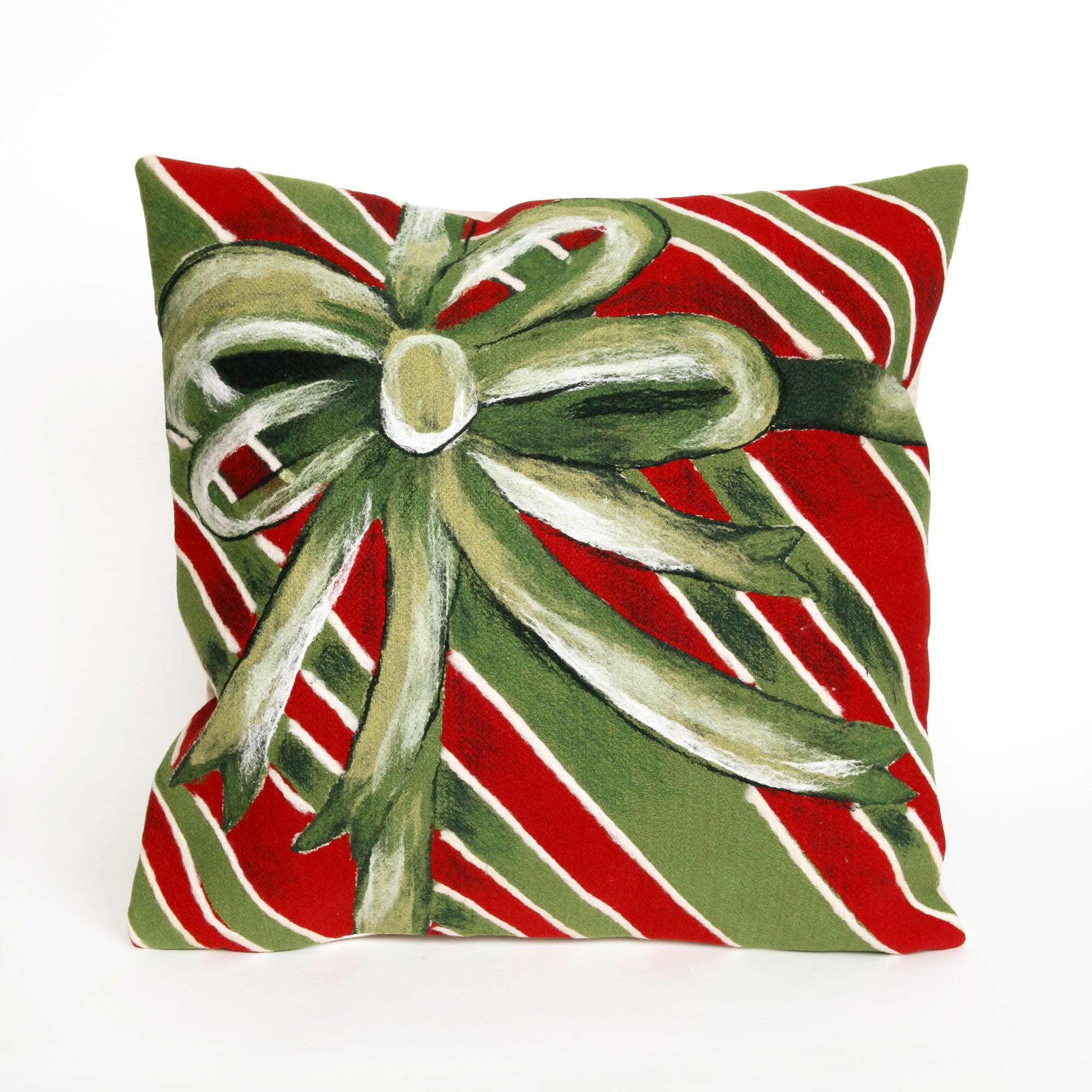 Liora Manne Visions Iii Gift Box Indoor Outdoor Pillow Green 20 Square