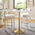 Lippa 28 Bar Table Gold White