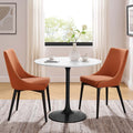Lippa 36 Round Dining Table Black White N A