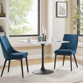 Lippa 36 Square Dining Table Black White N A