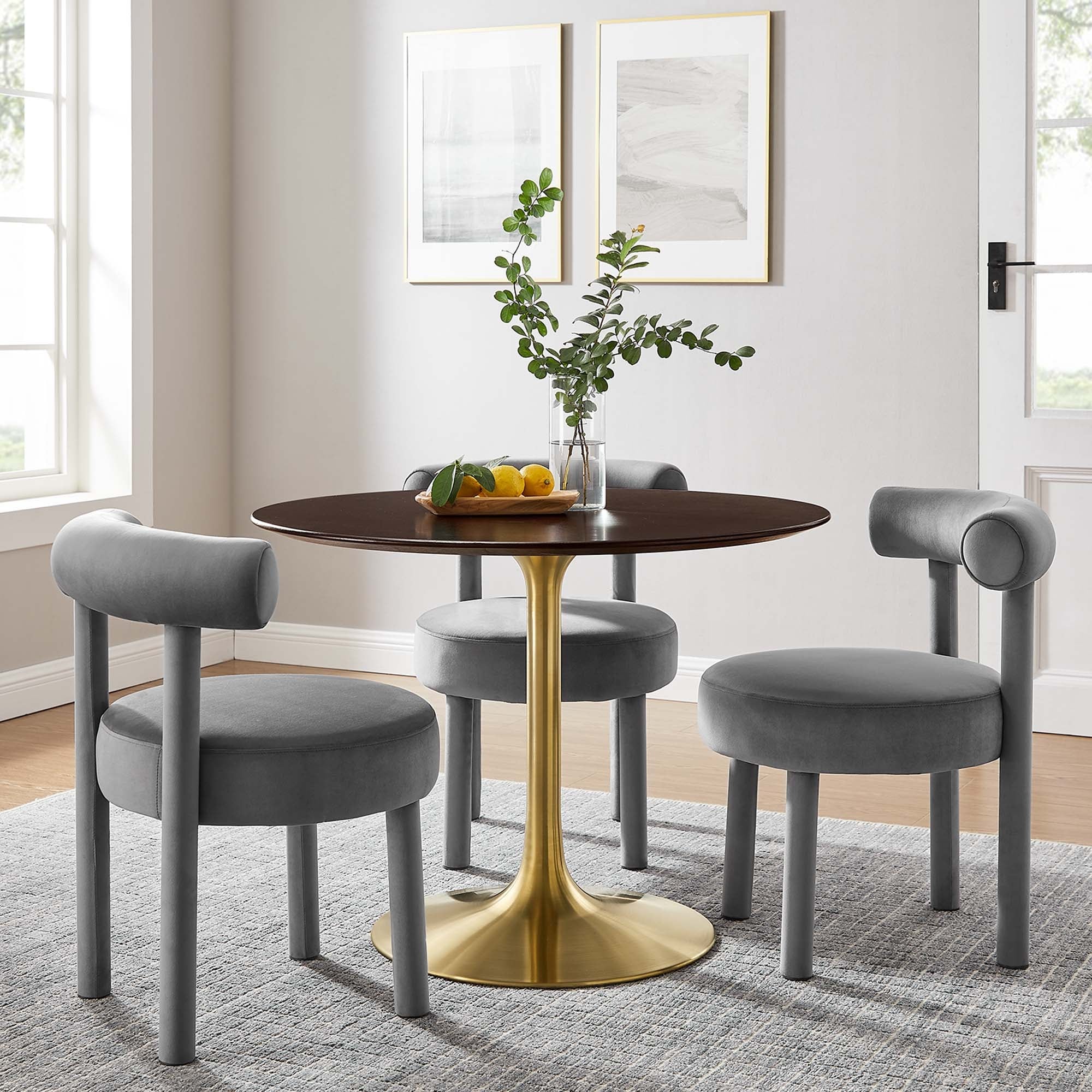 Carson Carrington Kirkkonummi 40 Inch Circular White Dining Table