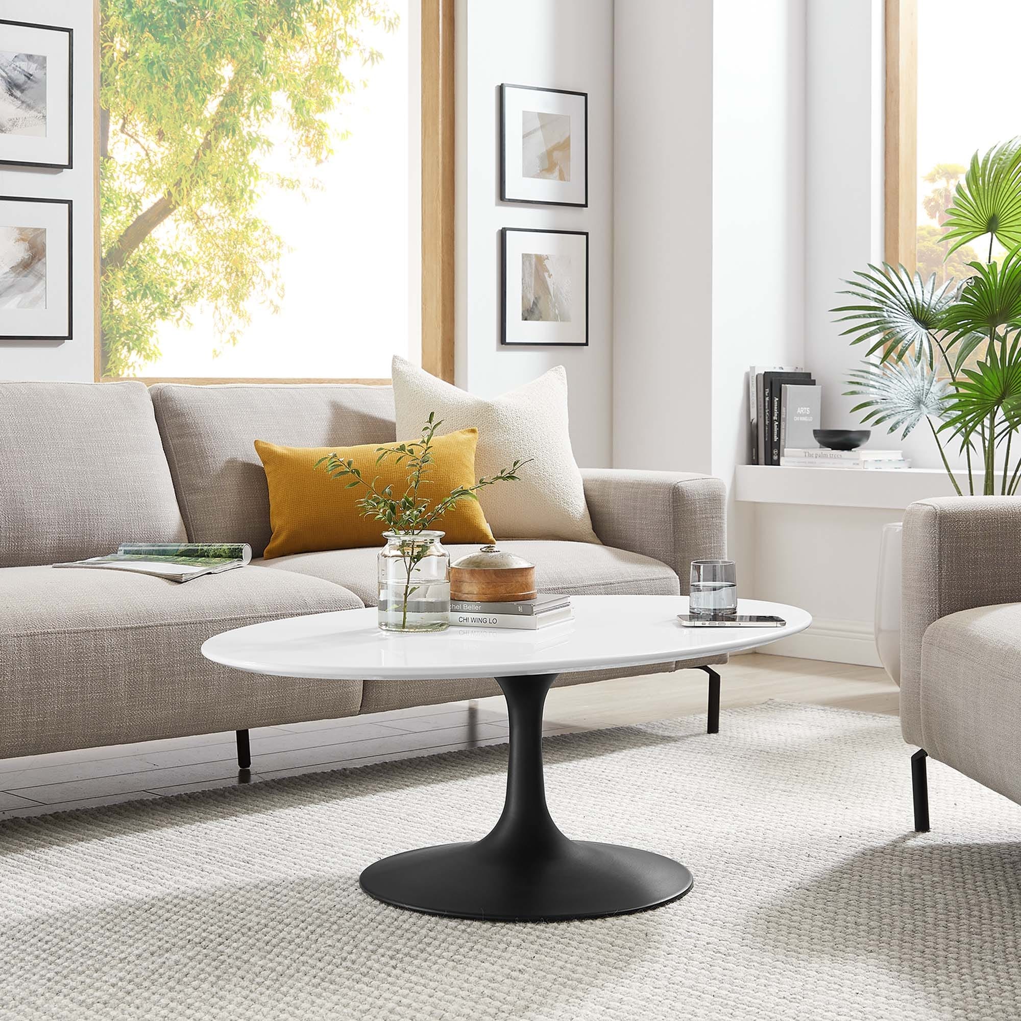 Lippa 42 Oval Shaped Coffee Table N A