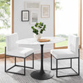 Lippa 48 Oval Artificial Marble Dining Table
