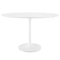 Lippa 48 Oval Shaped Wood Top Dining Table