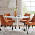 Lippa 54 Inch Wood Dining Table White