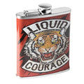 Liquid Courage Stainless Steel 8 Oz Liquor Flask