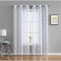 Gracewood Hollow Kulenovic Knitted Lace Medallion Curtain With Scalloped Bottom