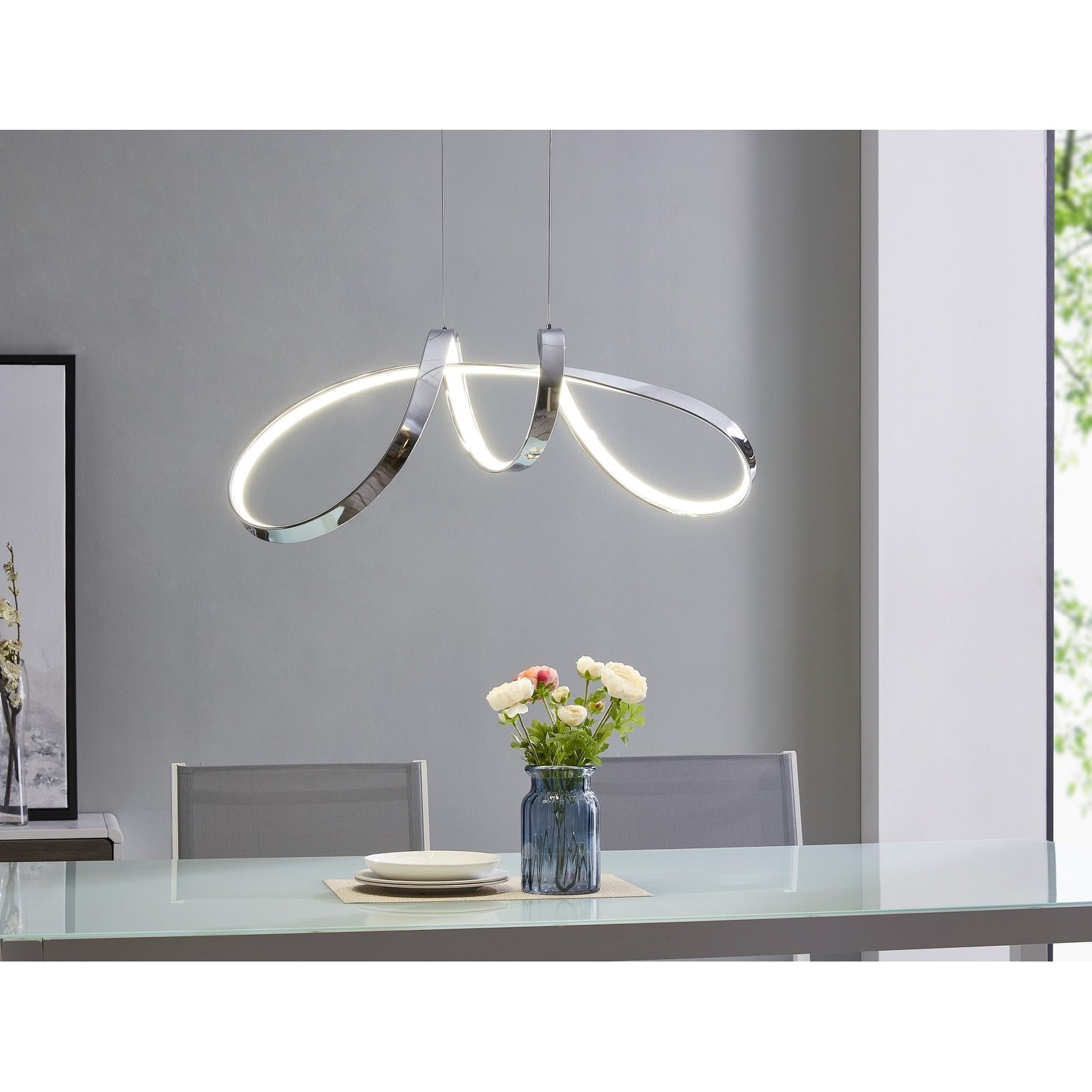 Lisbon Led Chandelier Chrome
