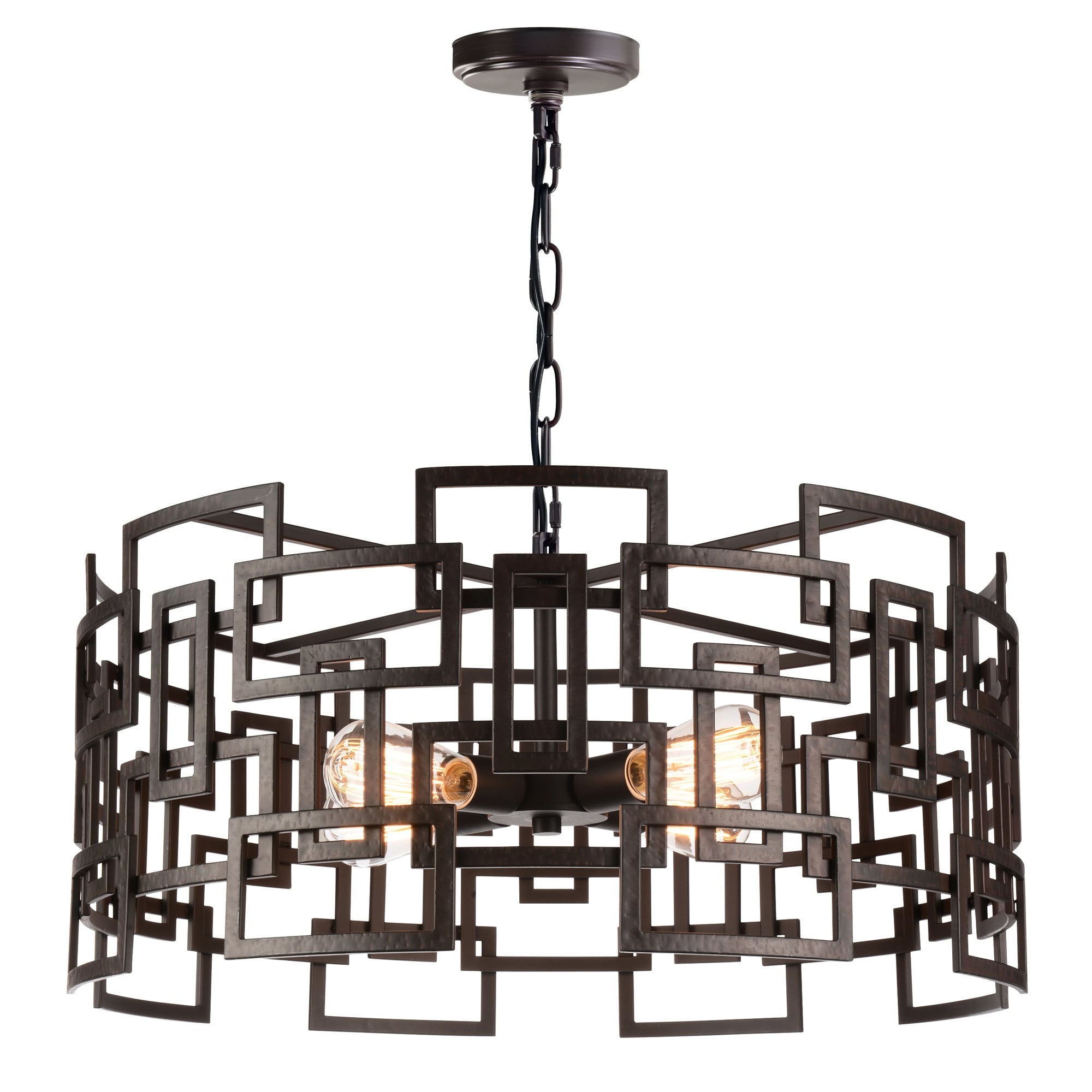 The Gray Barn Broken Spur 4 Light Chandelier With Brown Finish