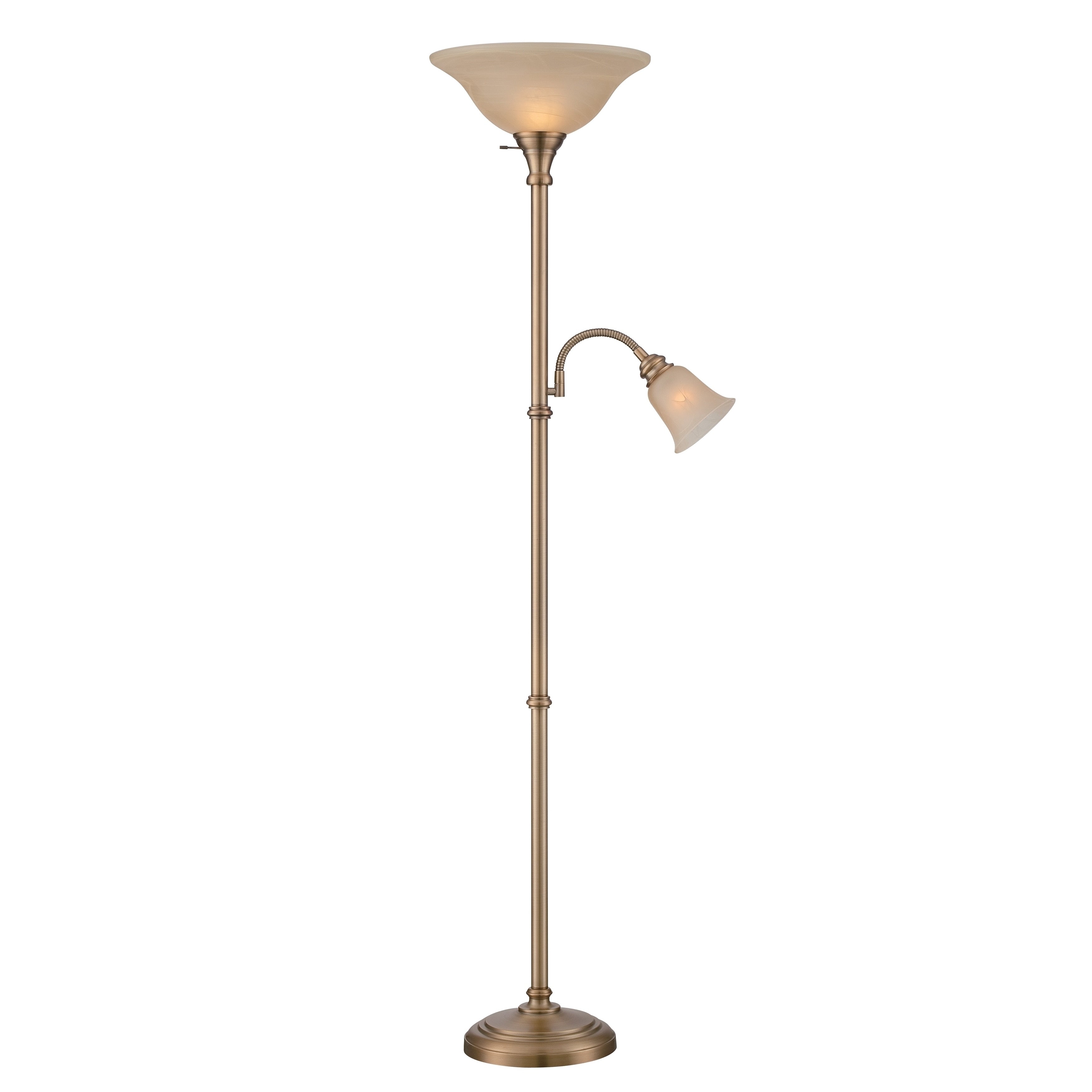Lite Source Henley 2 Light Torchier Or Reading Lamp