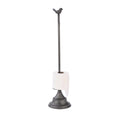 Little Bird Metal Toilet Paper Holder Gray