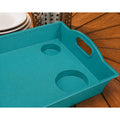 Little Butler Aqua Serving Trays Pack Of 6