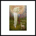 Little Lamb Who Did Create You By Arthur Hughes Wood Framed Wall Art Print