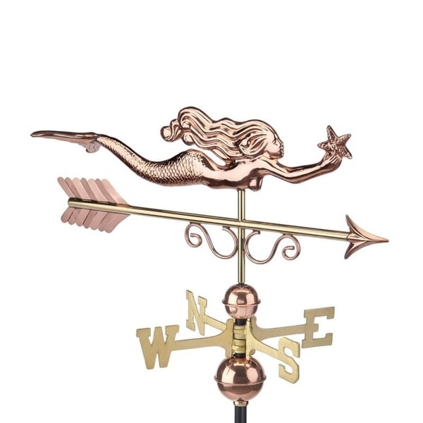 Little Mermaid Weathervane Pure Copper By Good Directions