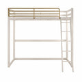 Little Seeds Monarch Hill Haven White Twin Metal Loft Bed