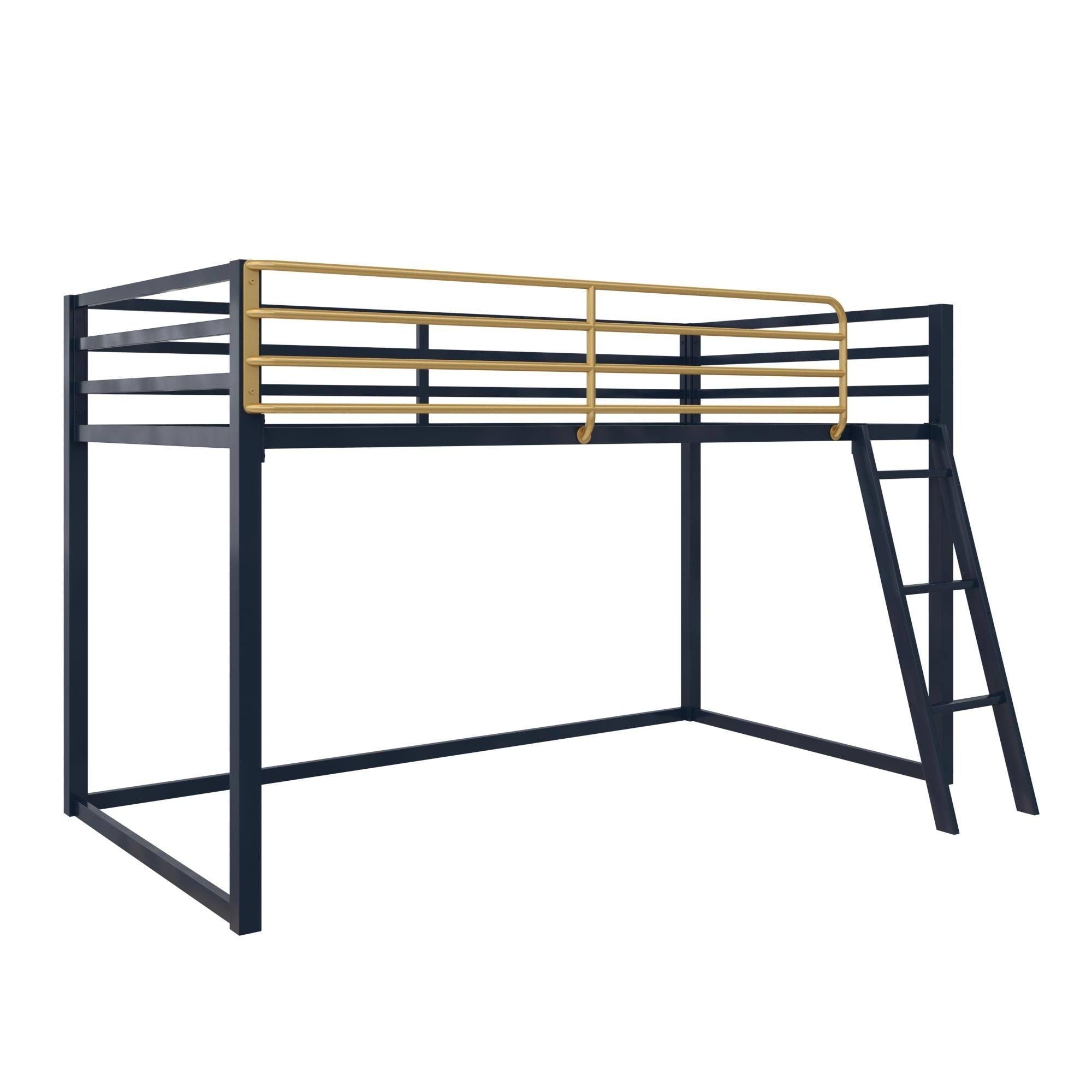 Little Seeds Monarch Hill Haven Twin Size Metal Junior Loft Bed