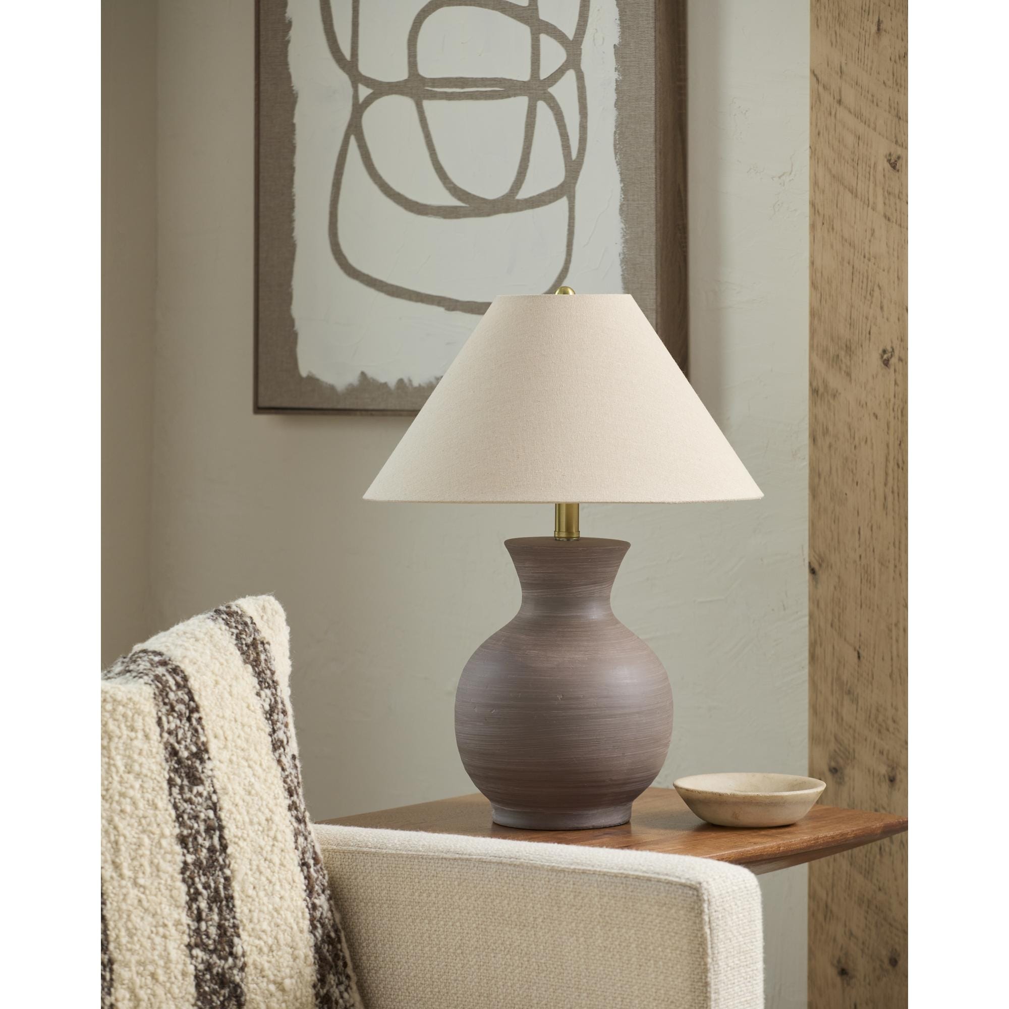 Livabliss Argilla Modern Accent Table Lamp 22 H X 16 W X 16 D