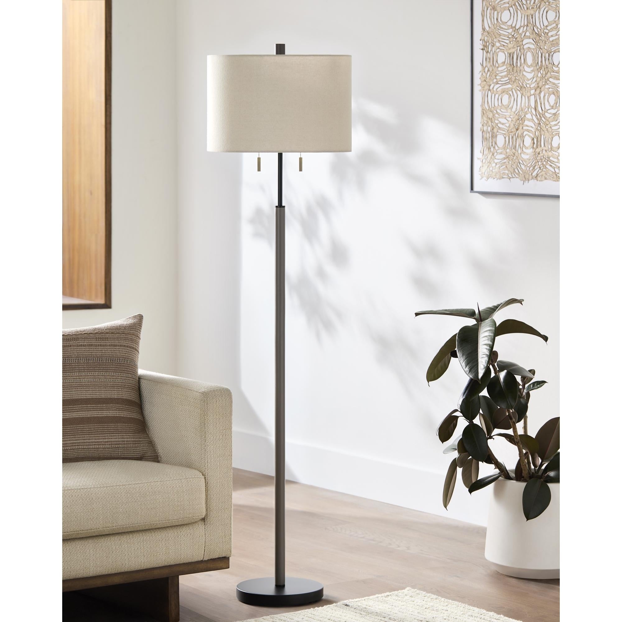 Livabliss Dame Modern Accent Floor Lamp 62 H X 16 W X 16 D
