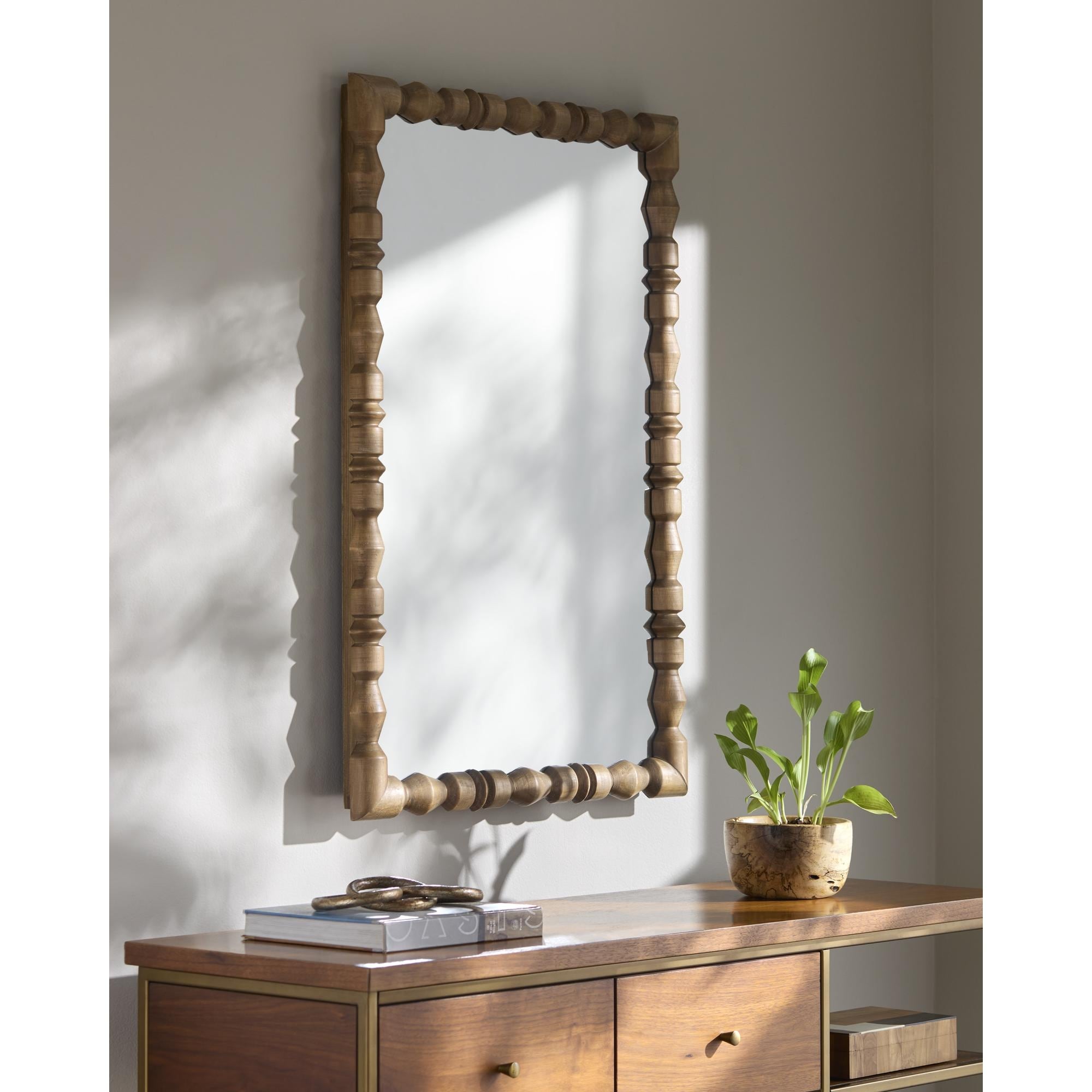 Livabliss Elisaveta Global Accent Mirror 40 H X 30 W X 2 D