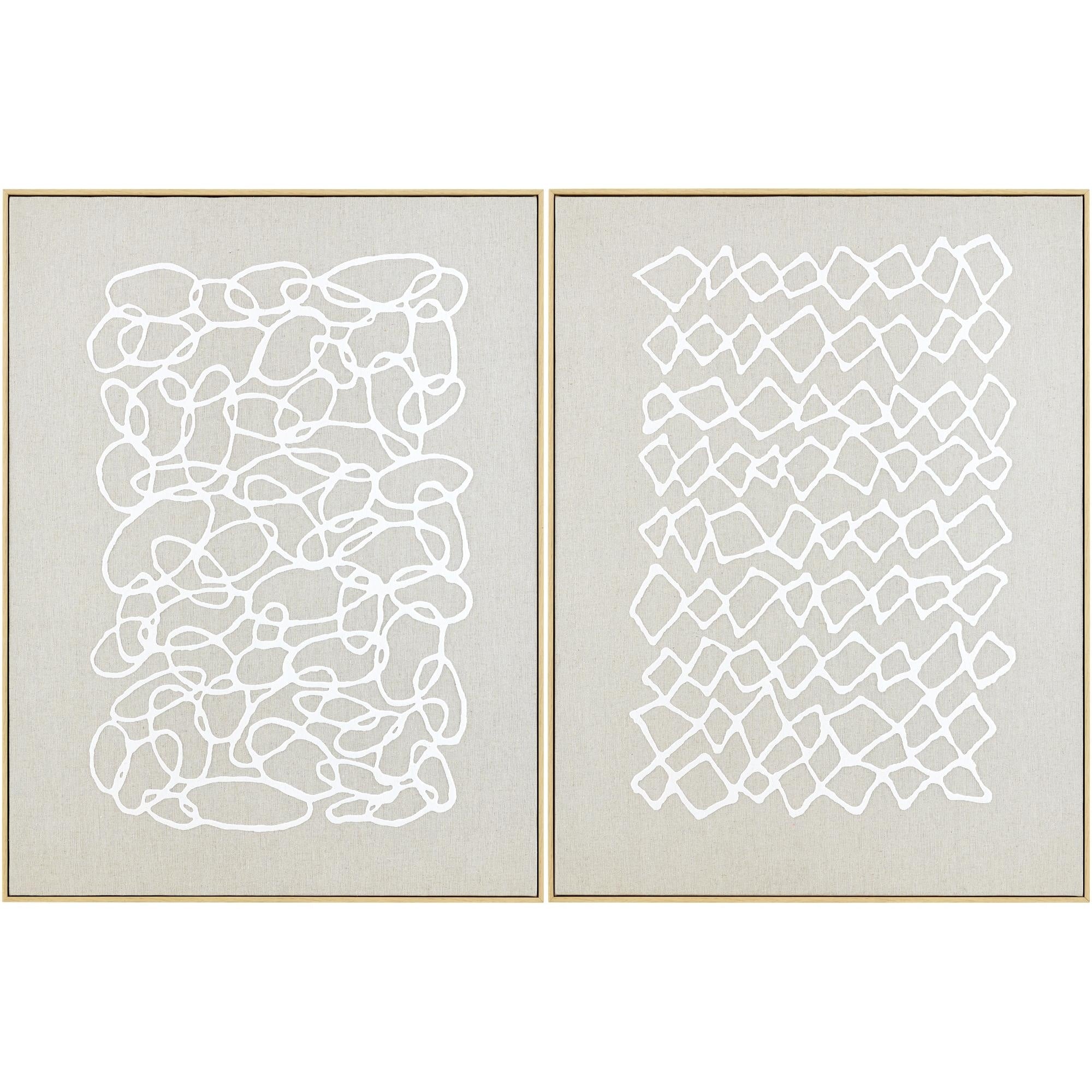 Livabliss Lines Modern Framed Art Set Of 2