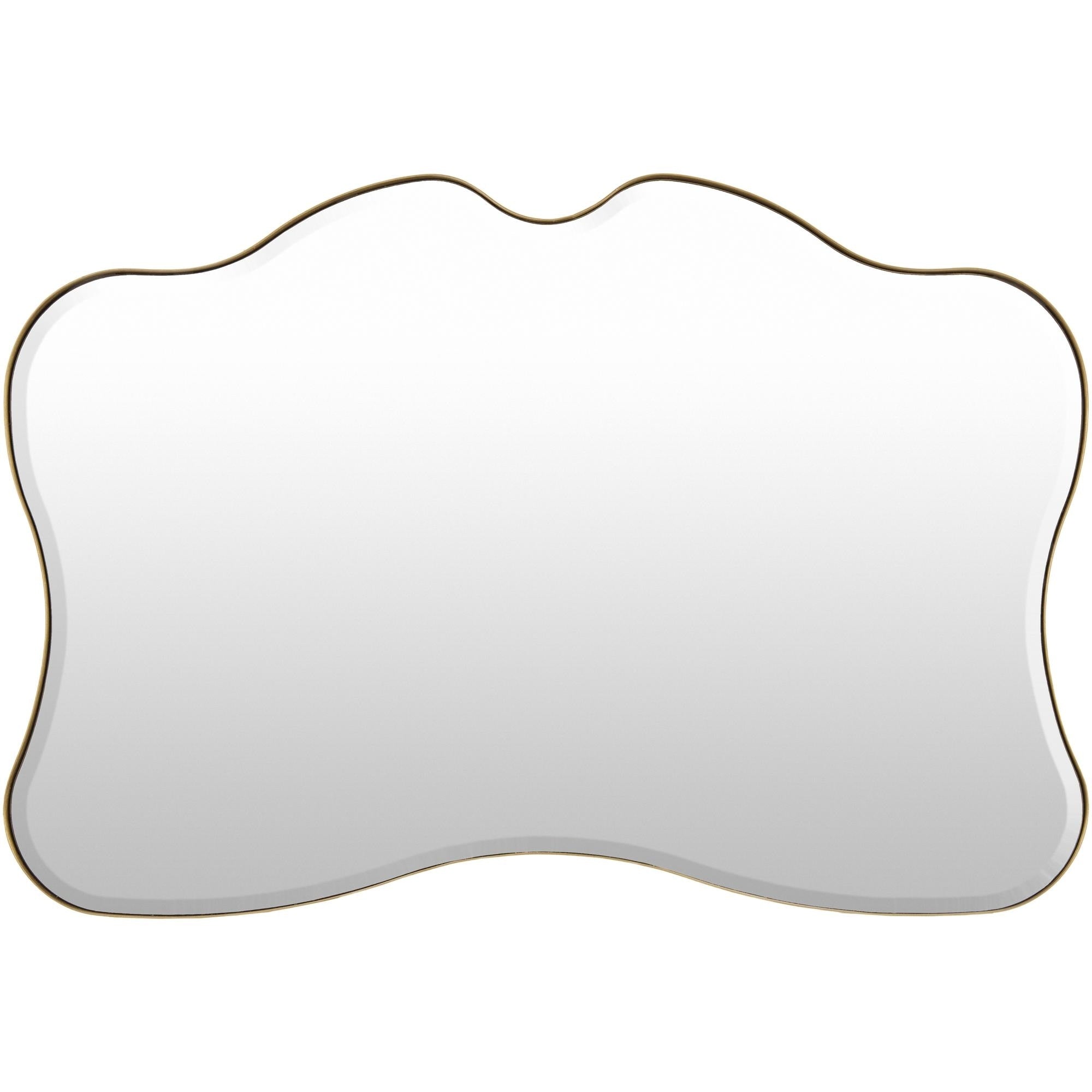 Livabliss Manta Modern Accent Mirror 27 H X 43 W X 2 D