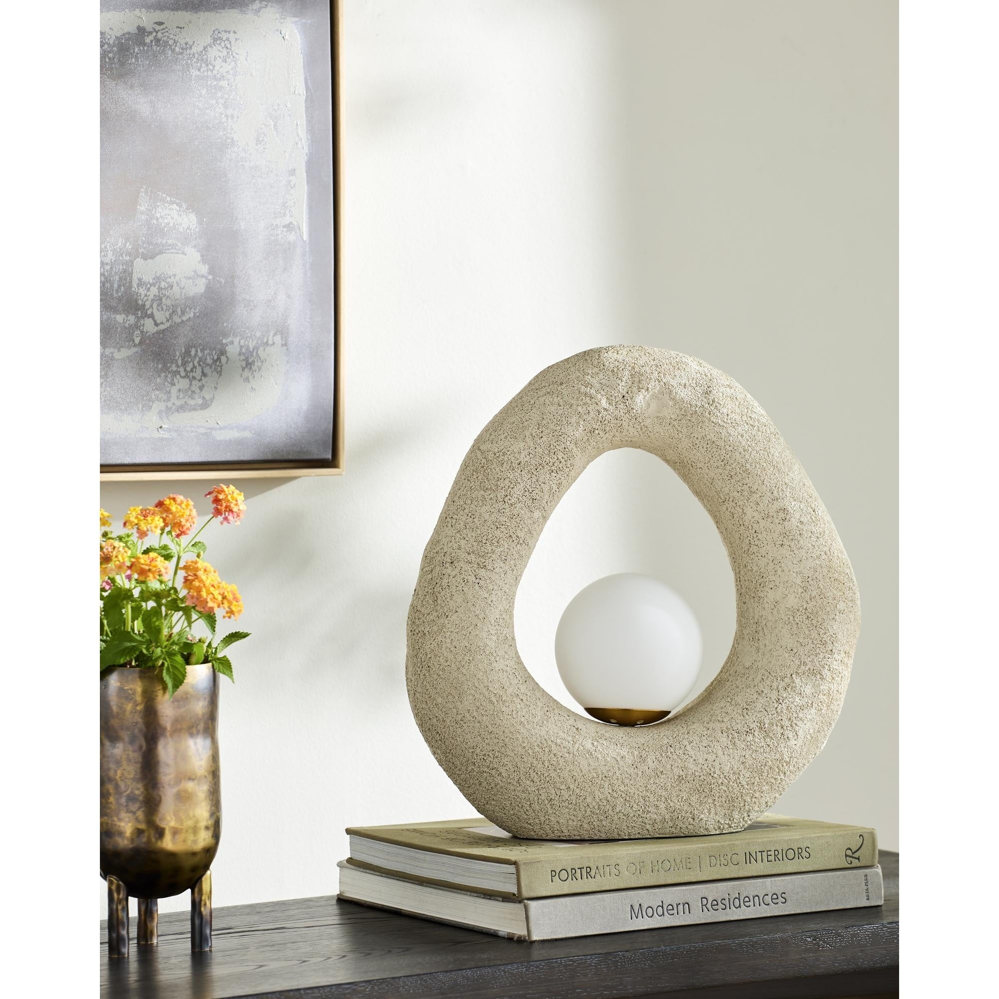 Livabliss Oshira Modern Accent Table Lamp 16 H X 15 W X 5 D